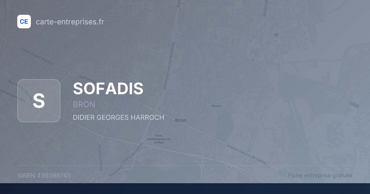 SOFADIS — 439388745 — fiche entreprise