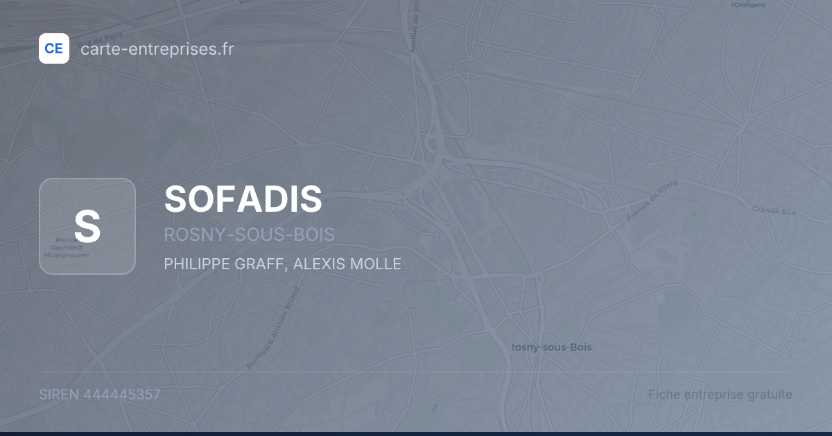SOFADIS — 444445357 — fiche entreprise