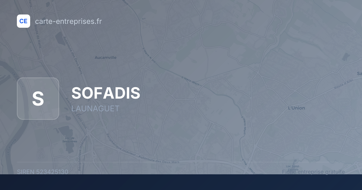 SOFADIS — 523425130 — fiche entreprise