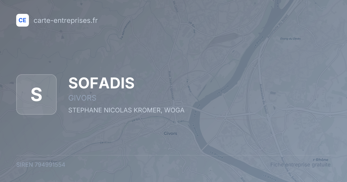 SOFADIS — 794991554 — fiche entreprise