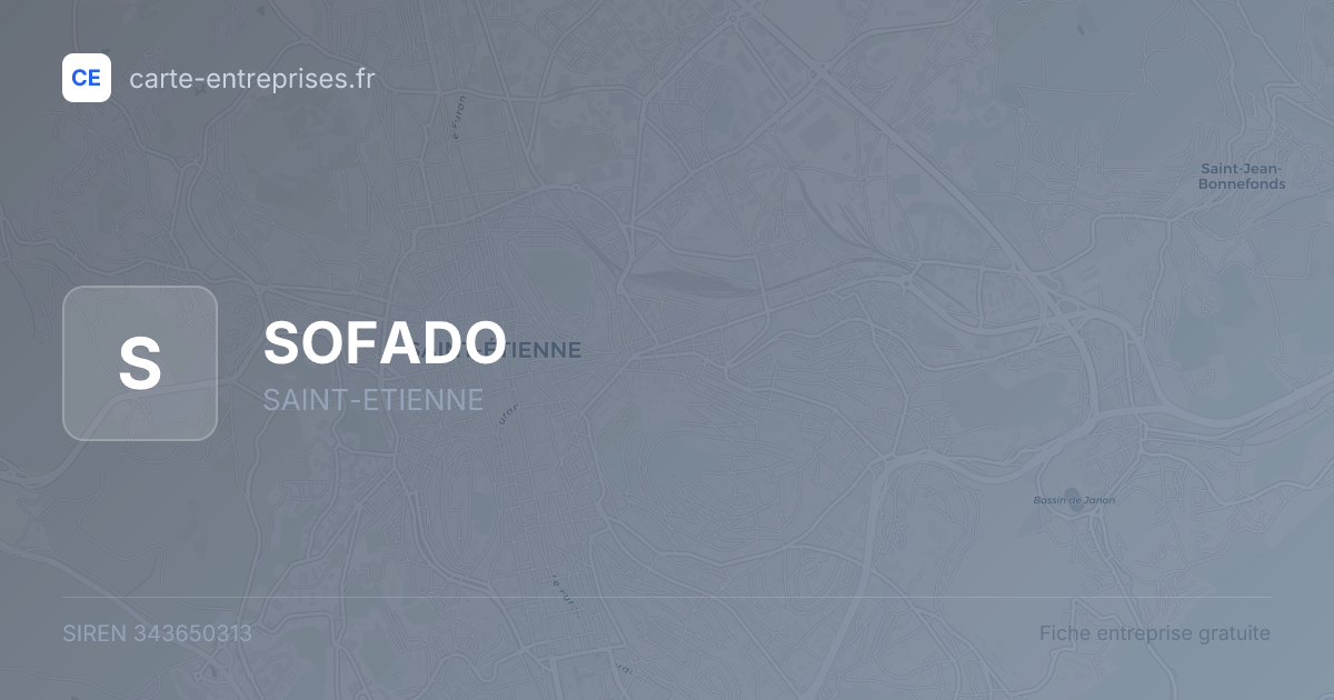 SOFADO — 343650313 — fiche entreprise