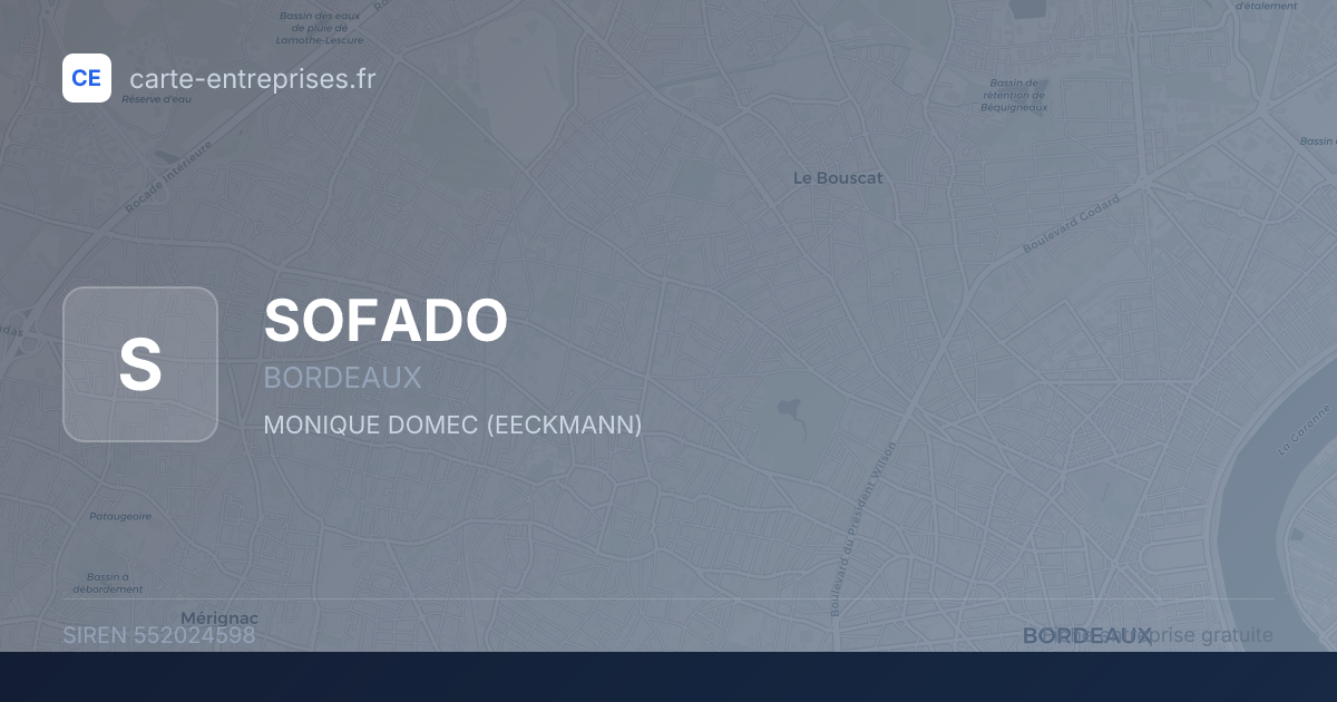 SOFADO — 552024598 — fiche entreprise
