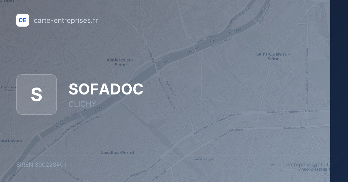 SOFADOC — 390228401 — fiche entreprise