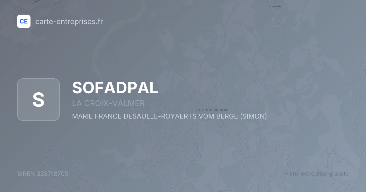 SOFADPAL — 328718705 — fiche entreprise