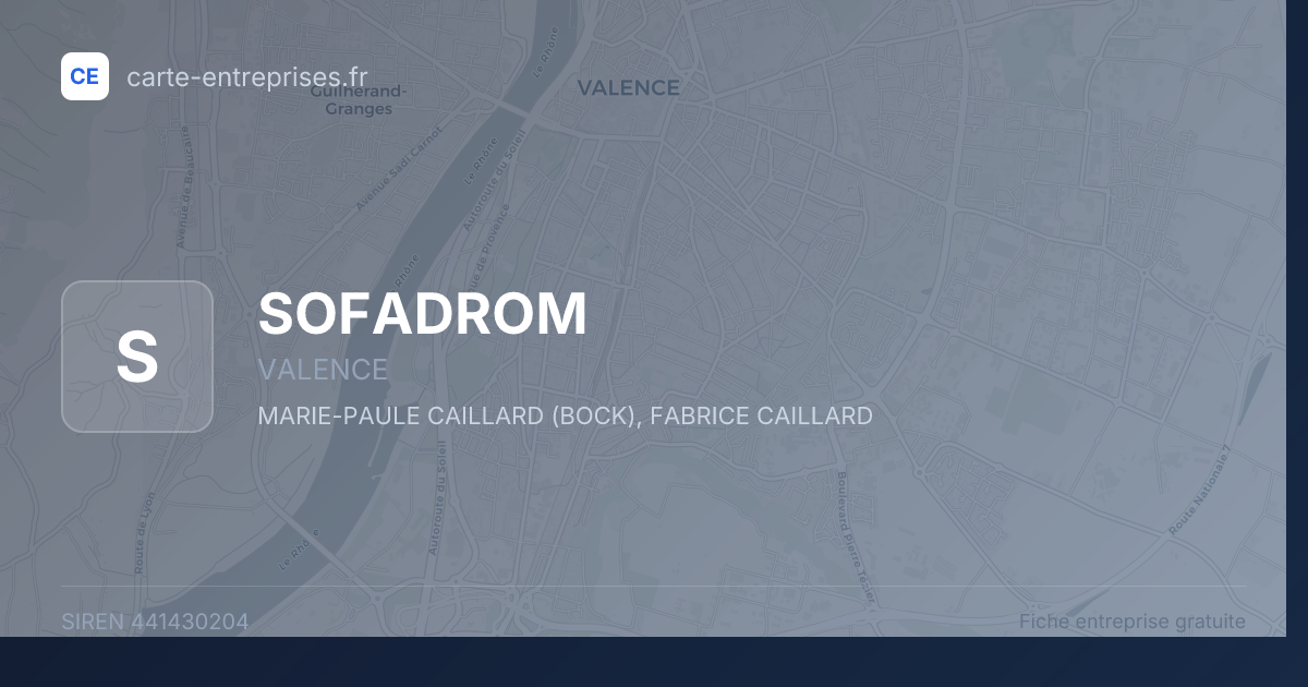 SOFADROM — 441430204 — fiche entreprise