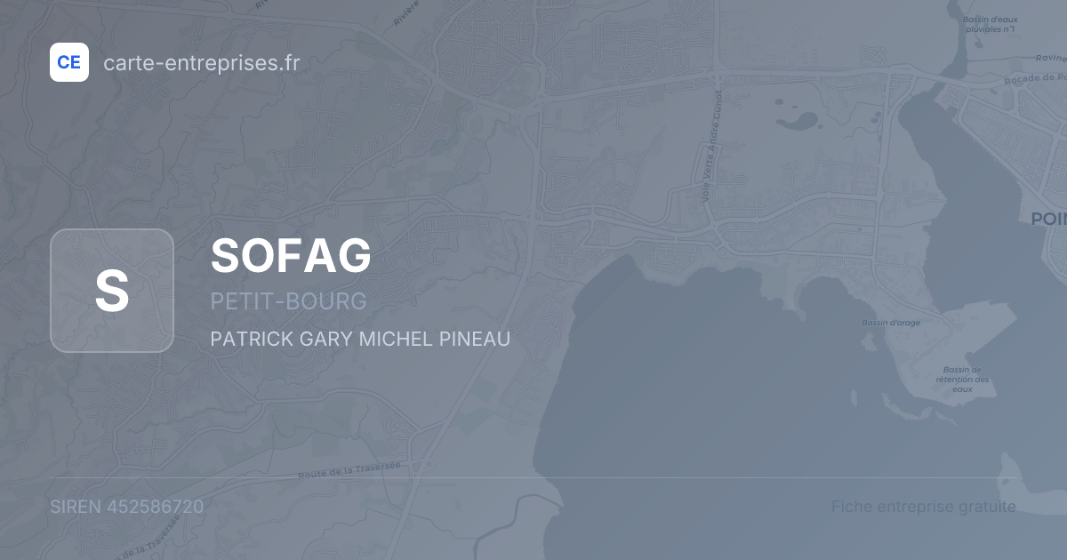 SOFAG — 452586720 — fiche entreprise