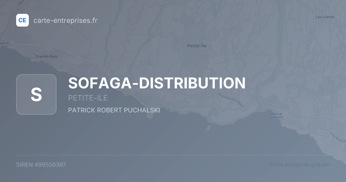 SOFAGA-DISTRIBUTION — 499556397 — fiche entreprise