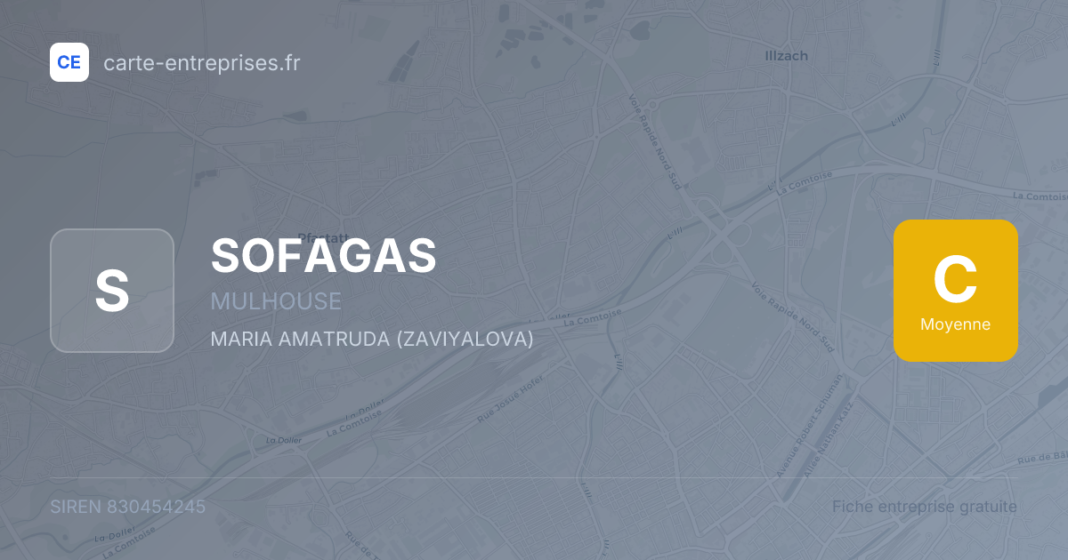 SOFAGAS — 830454245 — fiche entreprise