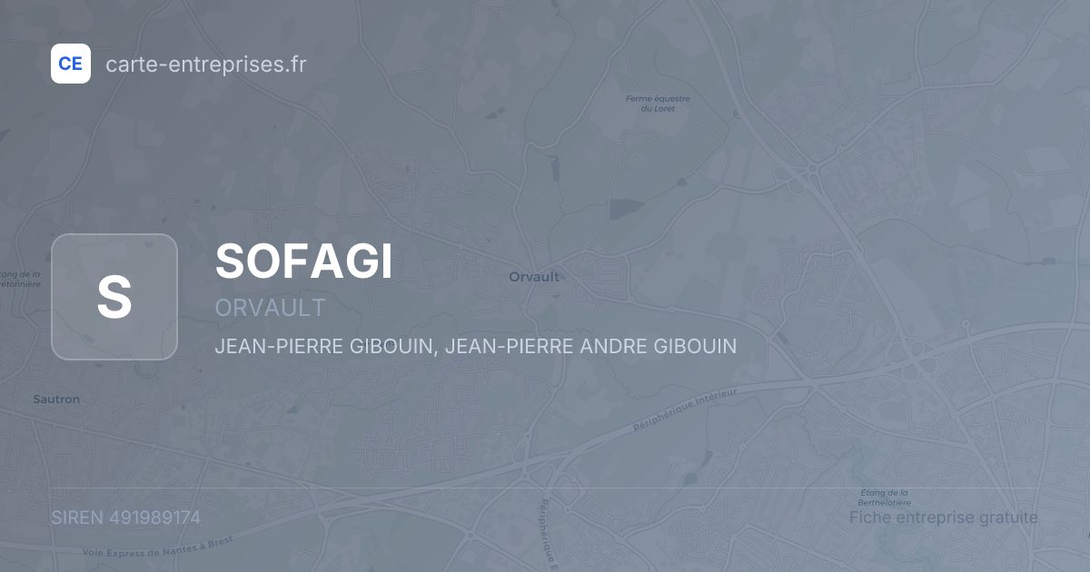 SOFAGI — 491989174 — fiche entreprise