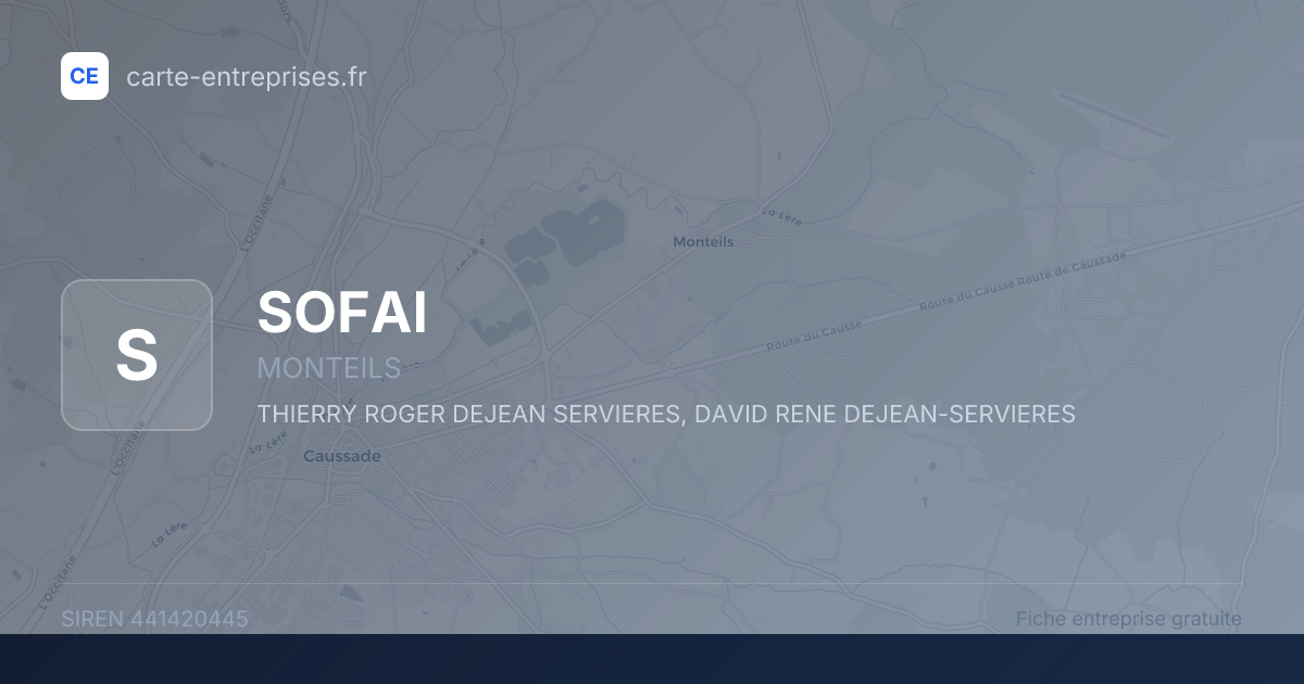 SOFAI — 441420445 — fiche entreprise