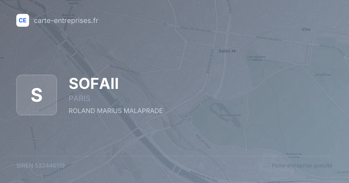 SOFAII — 532446119 — fiche entreprise