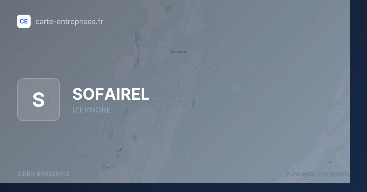 SOFAIREL — 646350413 — fiche entreprise