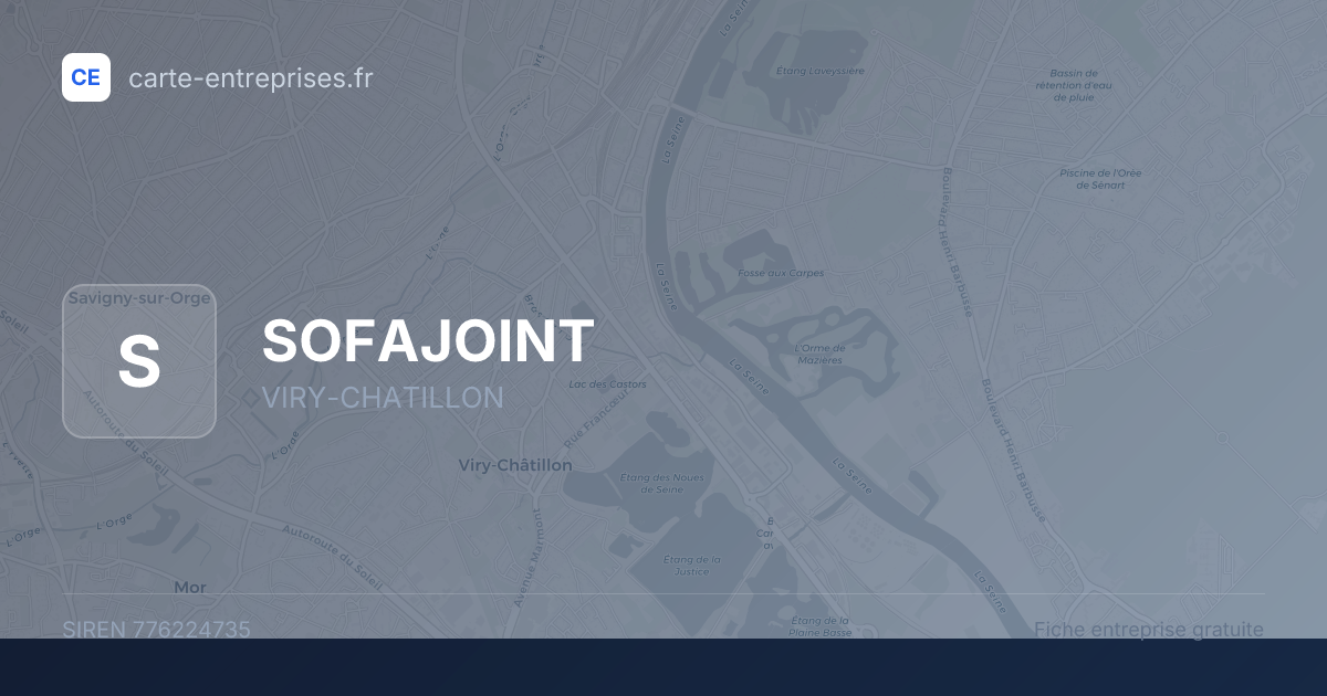 SOFAJOINT — 776224735 — fiche entreprise