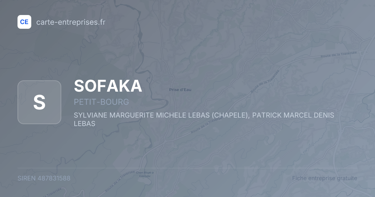 SOFAKA — 487831588 — fiche entreprise