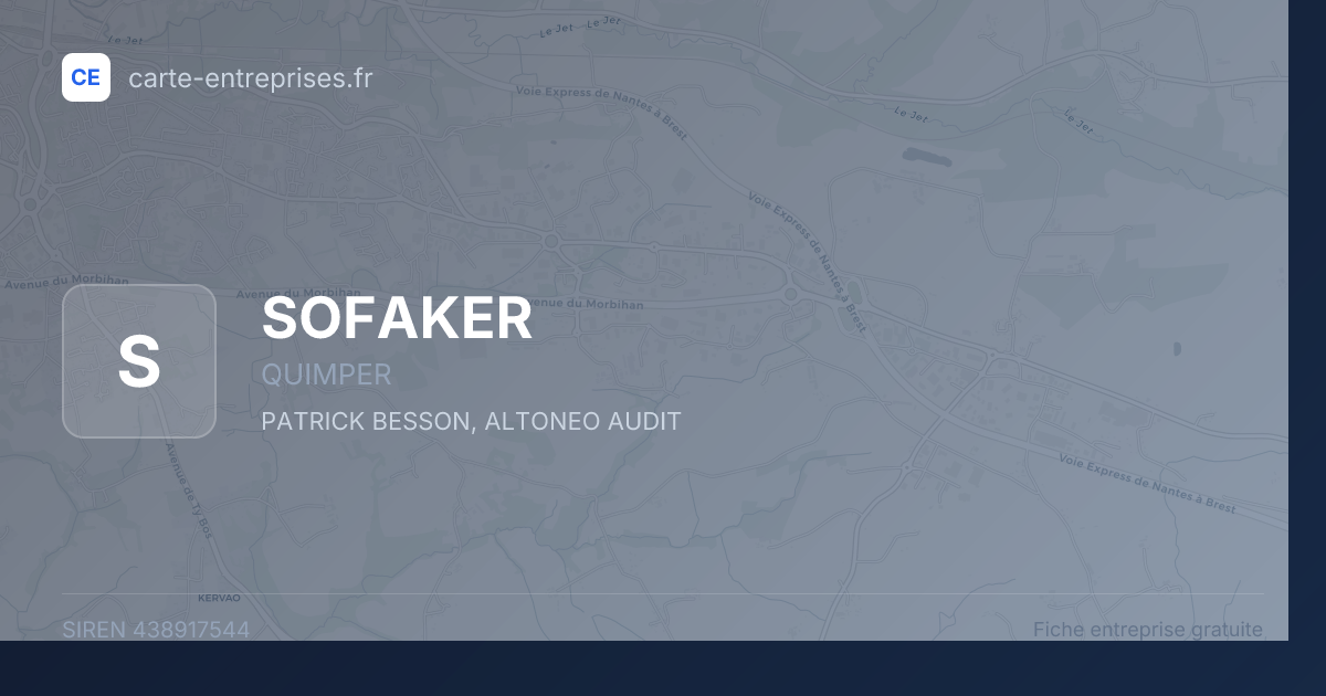 SOFAKER — 438917544 — fiche entreprise