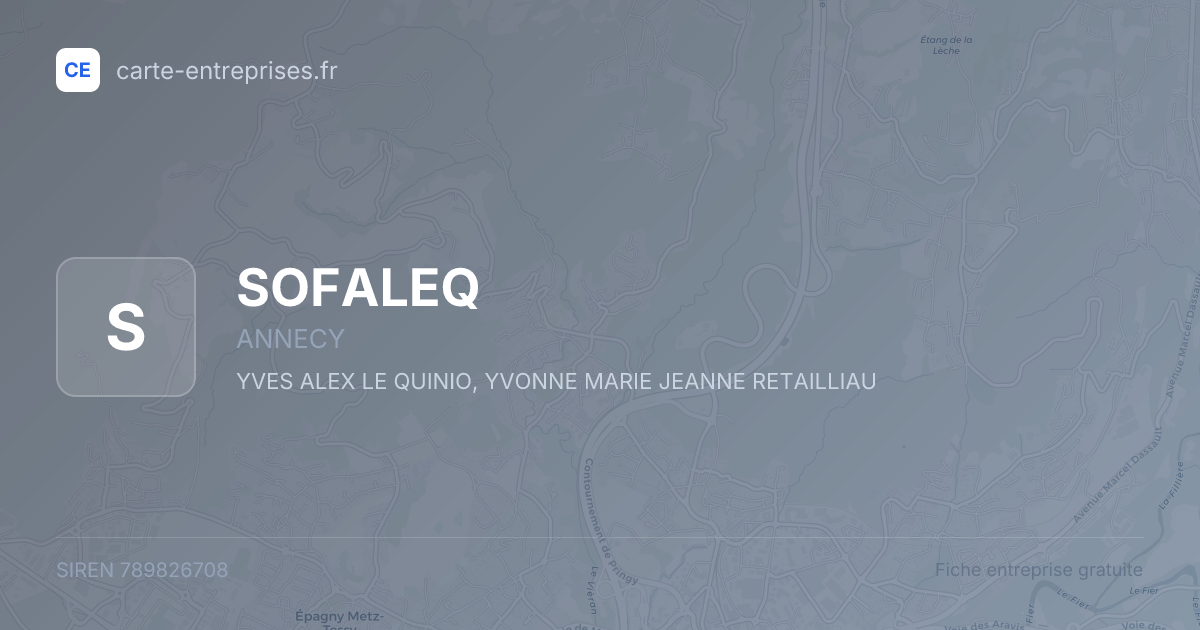 SOFALEQ — 789826708 — fiche entreprise