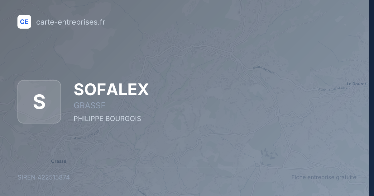SOFALEX — 422515874 — fiche entreprise