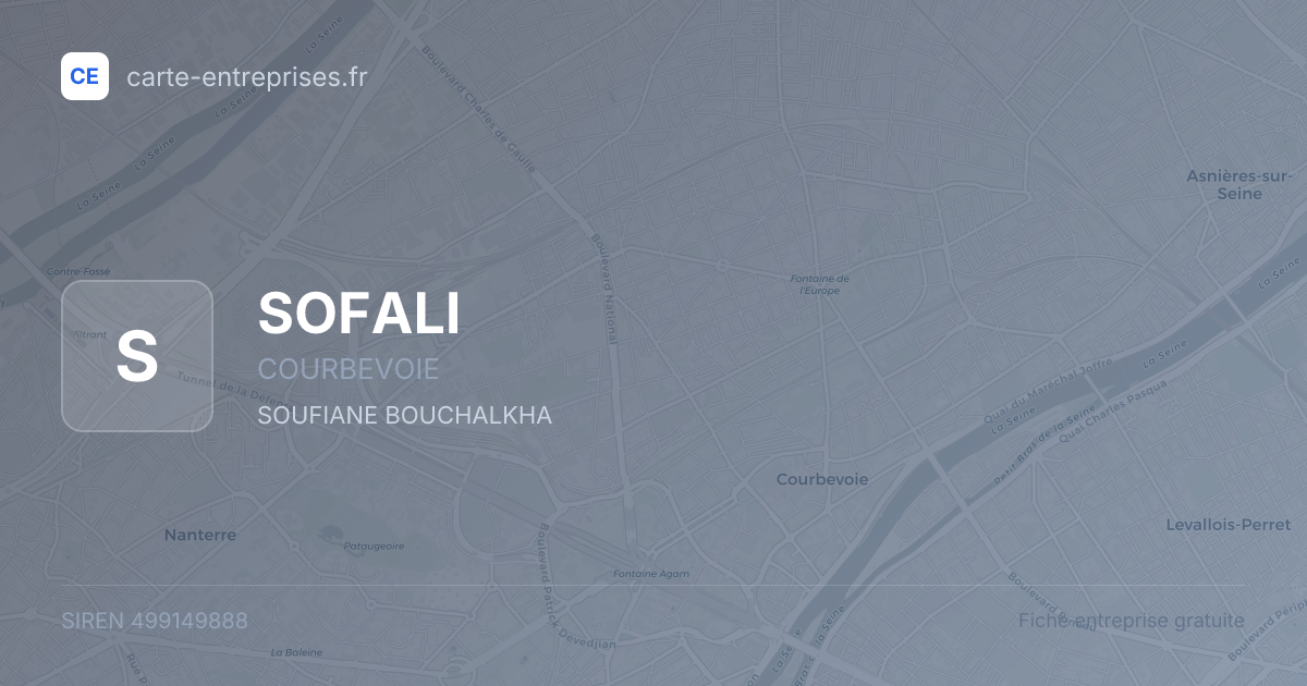 SOFALI — 499149888 — fiche entreprise