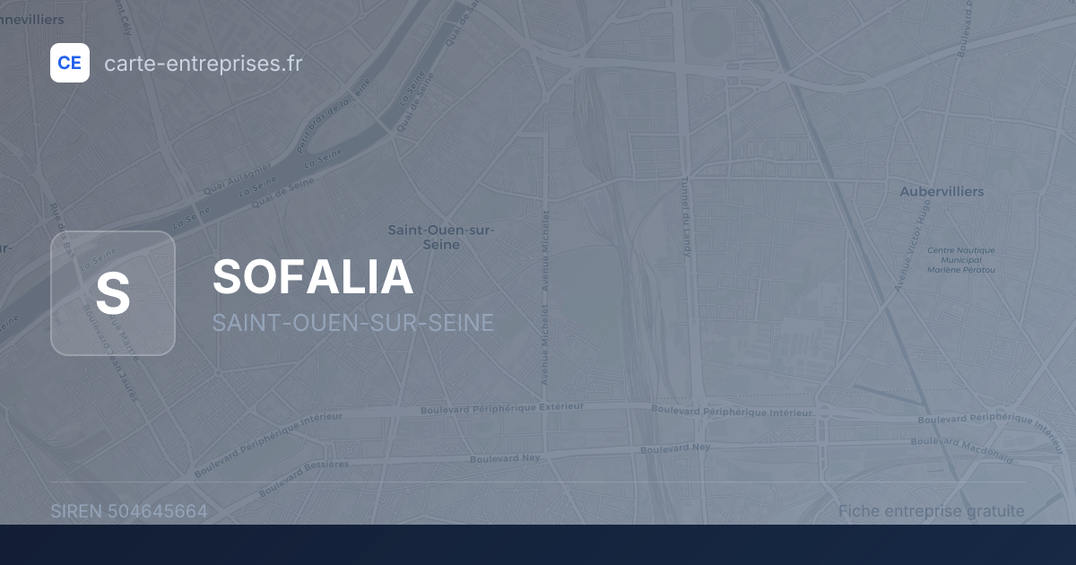 SOFALIA — 504645664 — fiche entreprise