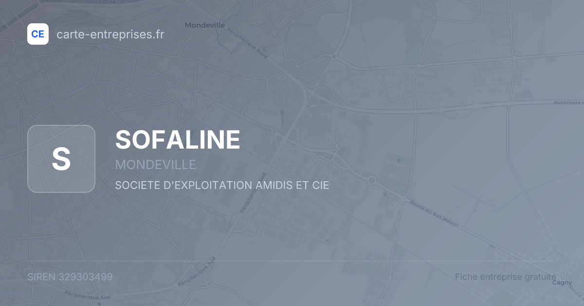 SOFALINE — 329303499 — fiche entreprise