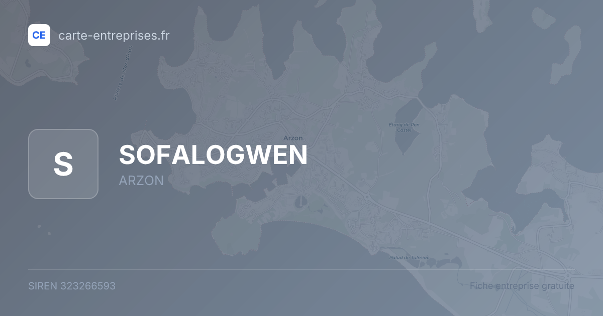 SOFALOGWEN — 323266593 — fiche entreprise