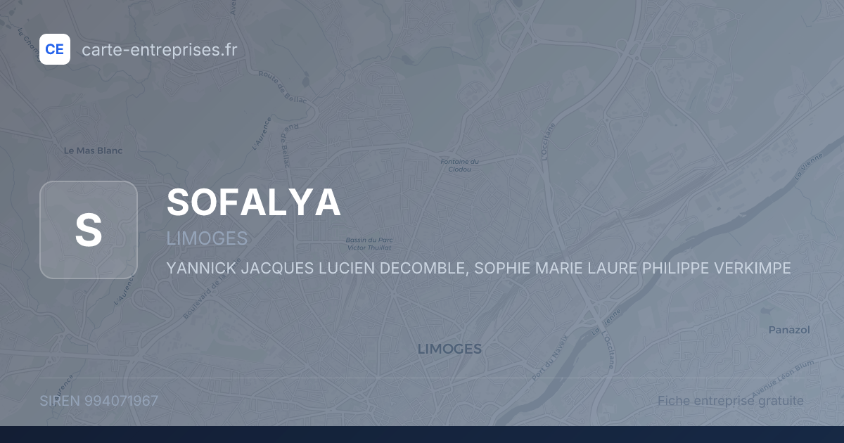 SOFALYA — 994071967 — fiche entreprise