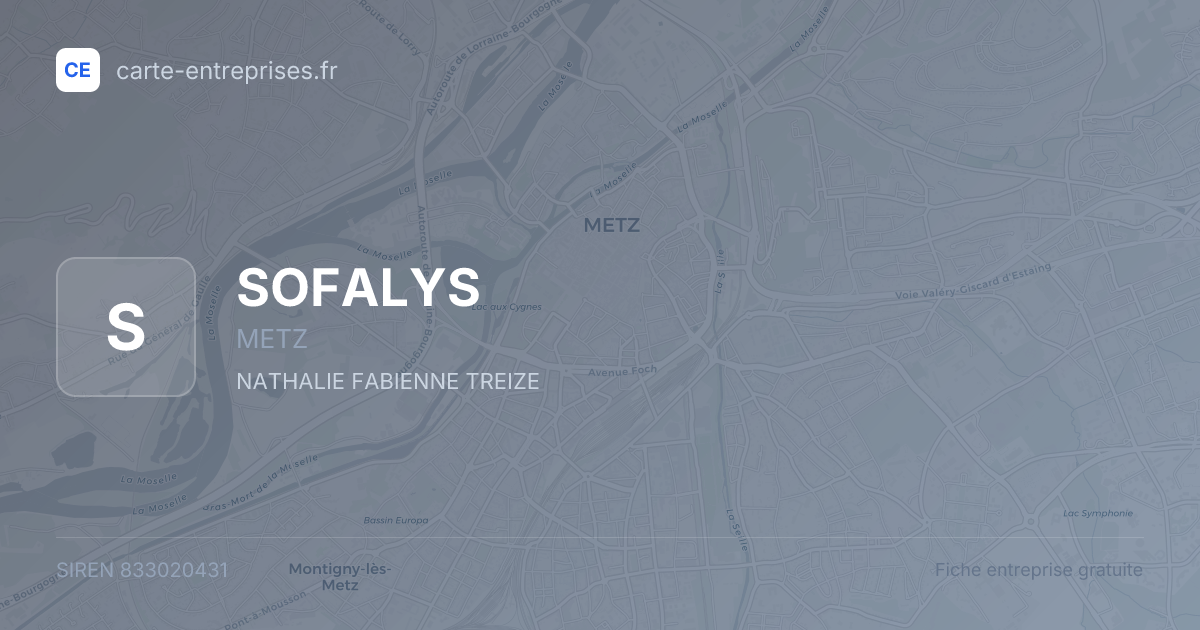 SOFALYS — 833020431 — fiche entreprise