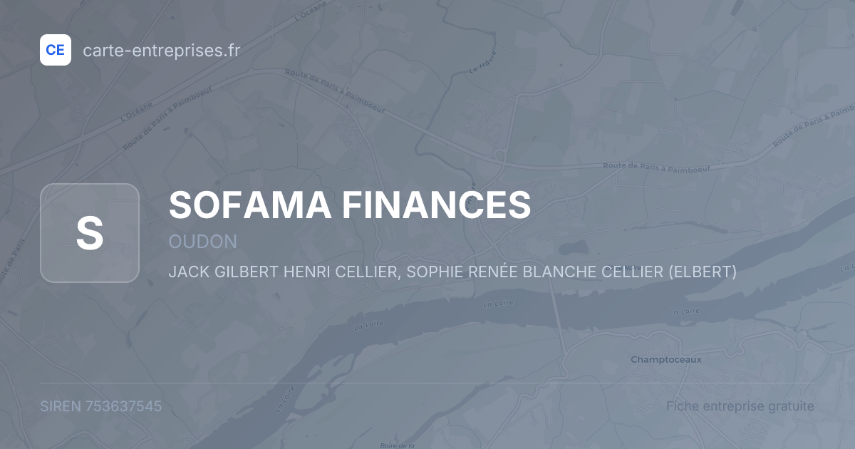 SOFAMA FINANCES — 753637545 — fiche entreprise