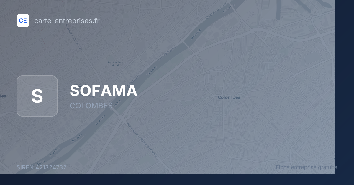 SOFAMA — 421324732 — fiche entreprise