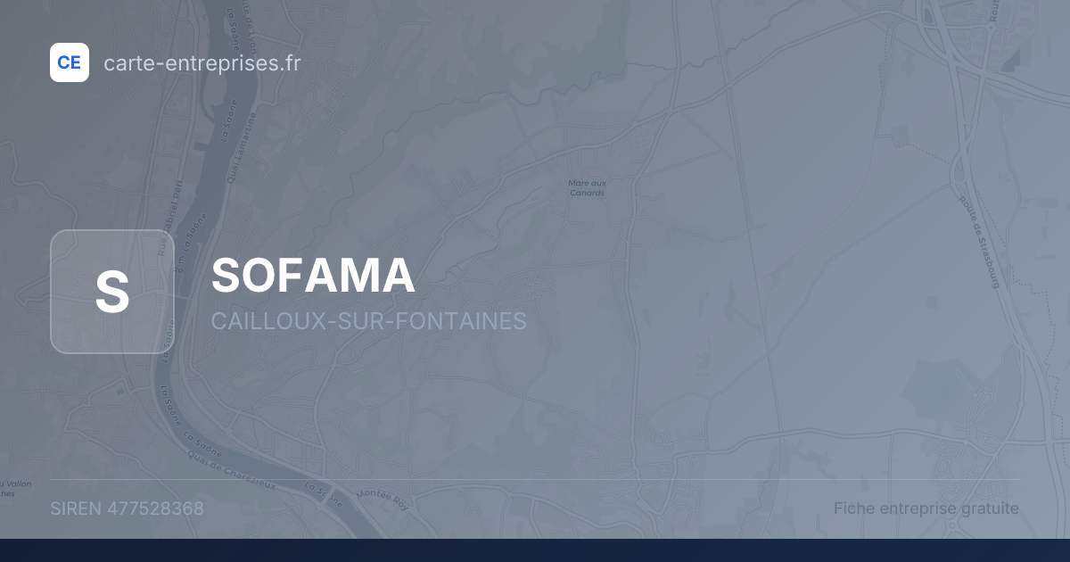 SOFAMA — 477528368 — fiche entreprise