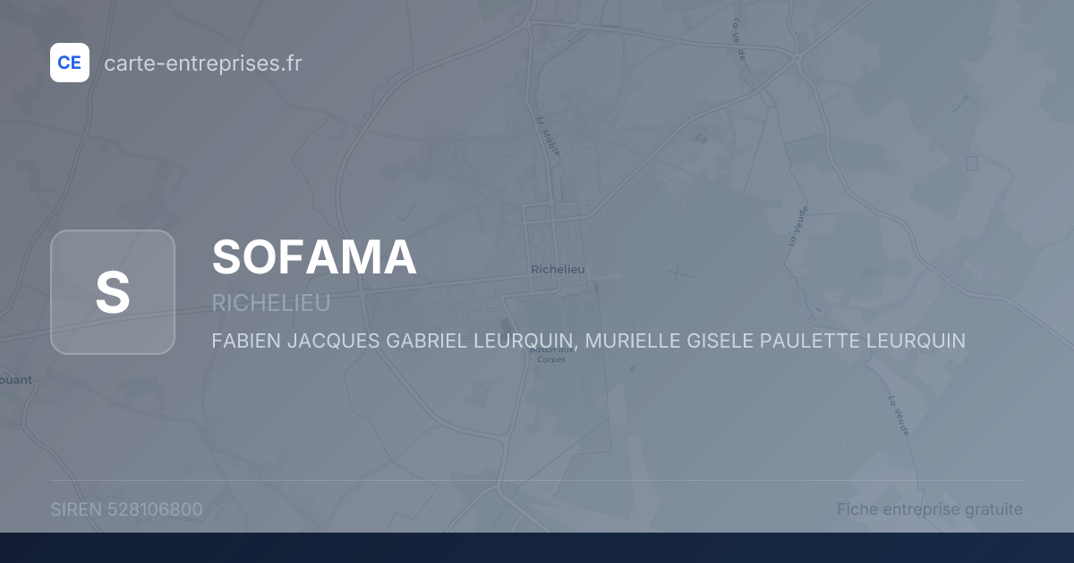 SOFAMA — 528106800 — fiche entreprise
