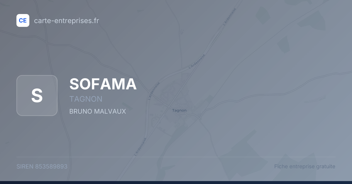 SOFAMA — 853589893 — fiche entreprise