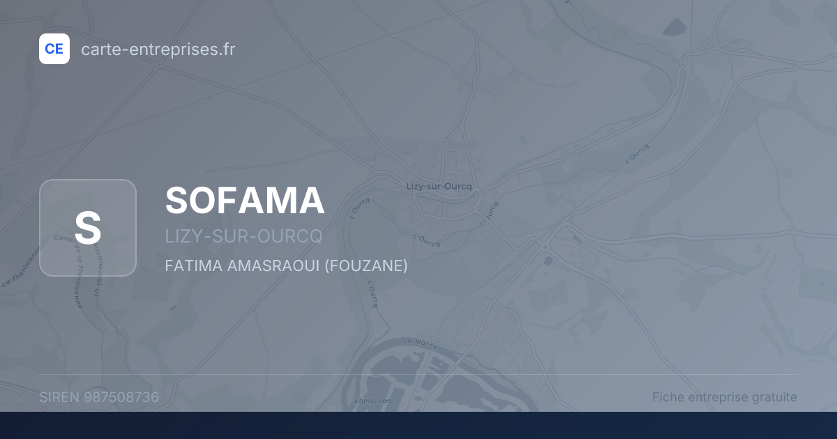 SOFAMA — 987508736 — fiche entreprise