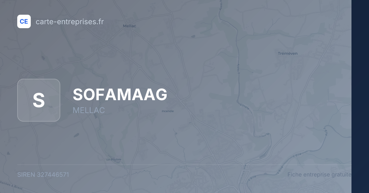 SOFAMAAG — 327446571 — fiche entreprise