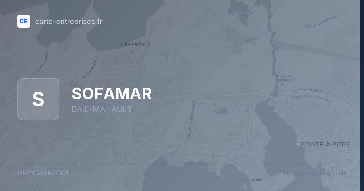 SOFAMAR — 350627931 — fiche entreprise