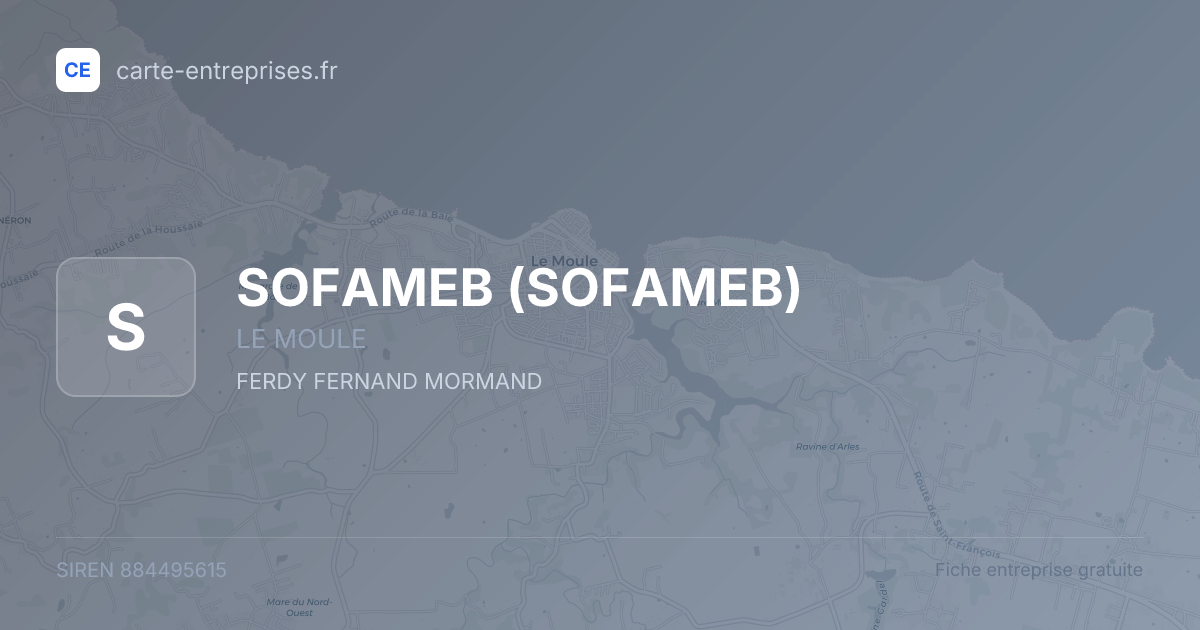 SOFAMEB — 884495615 — fiche entreprise