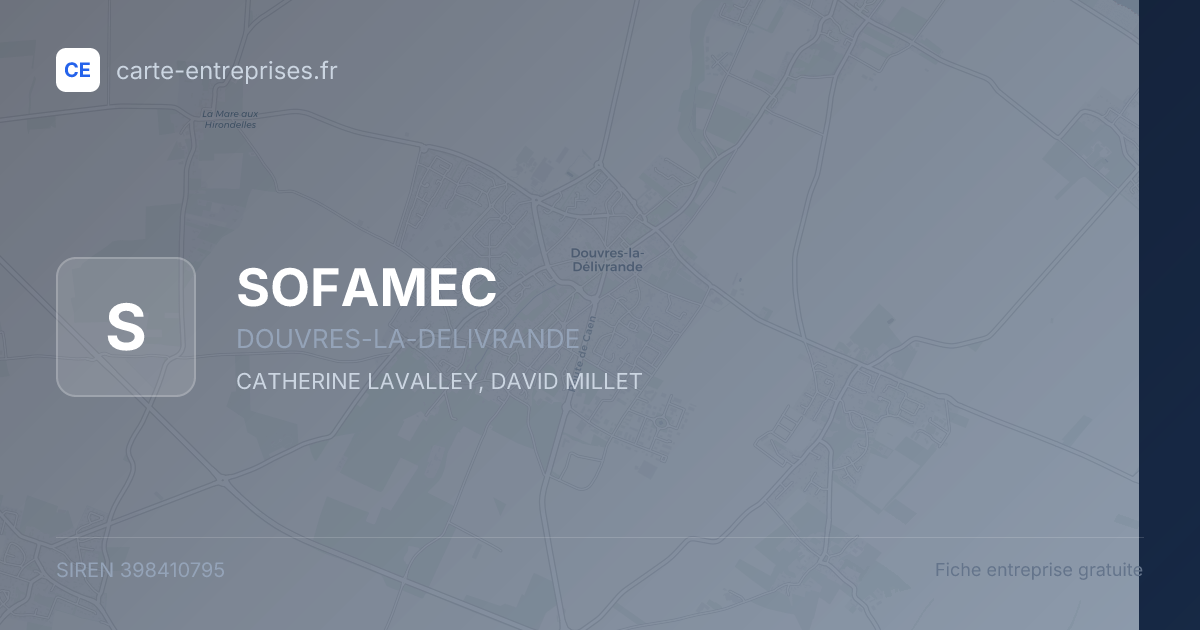 SOFAMEC — 398410795 — fiche entreprise