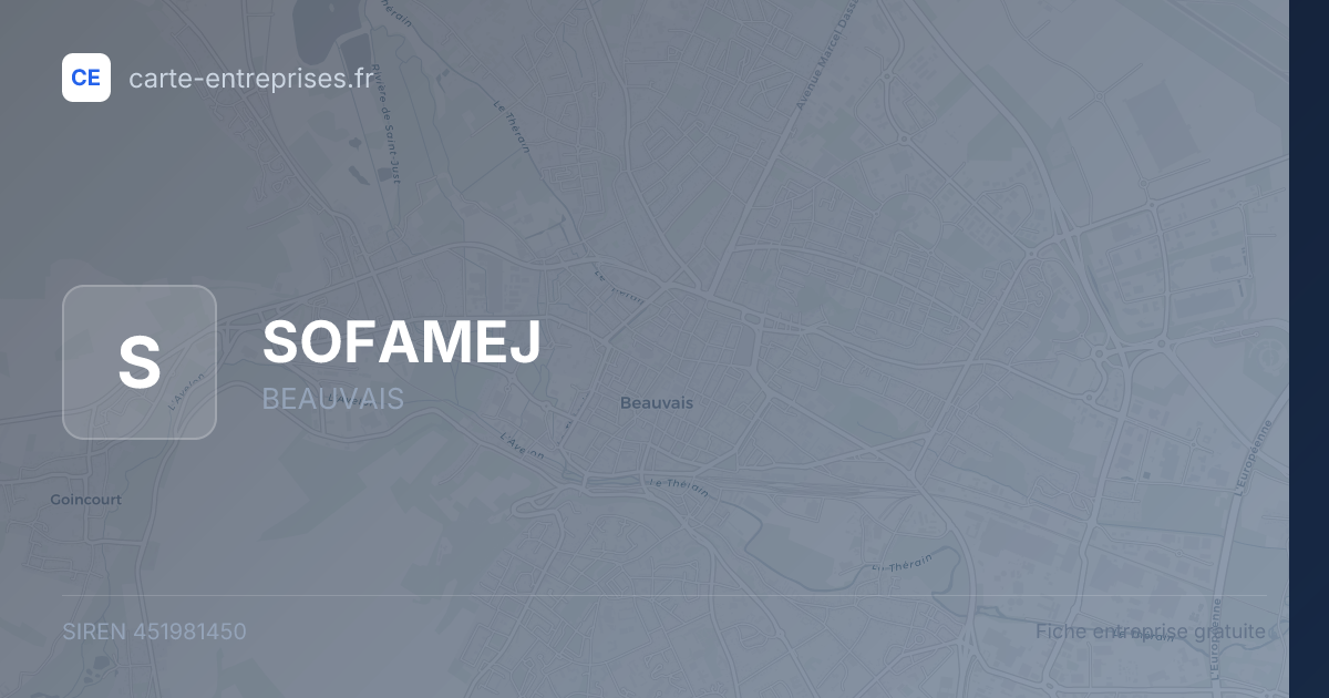 SOFAMEJ — 451981450 — fiche entreprise
