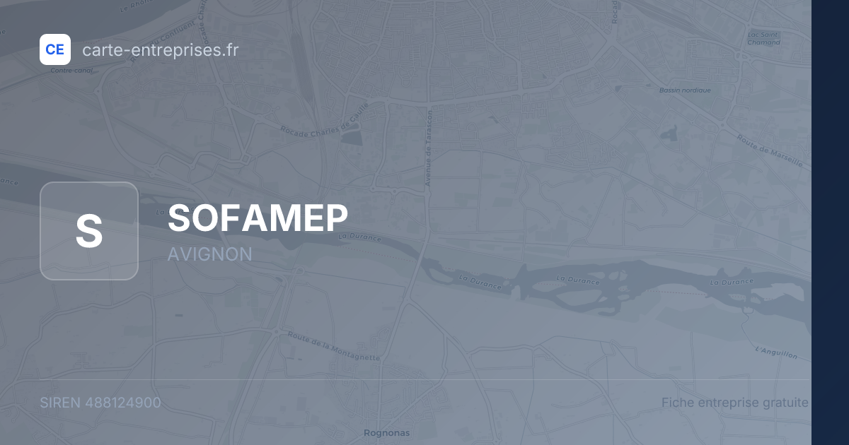 SOFAMEP — 488124900 — fiche entreprise
