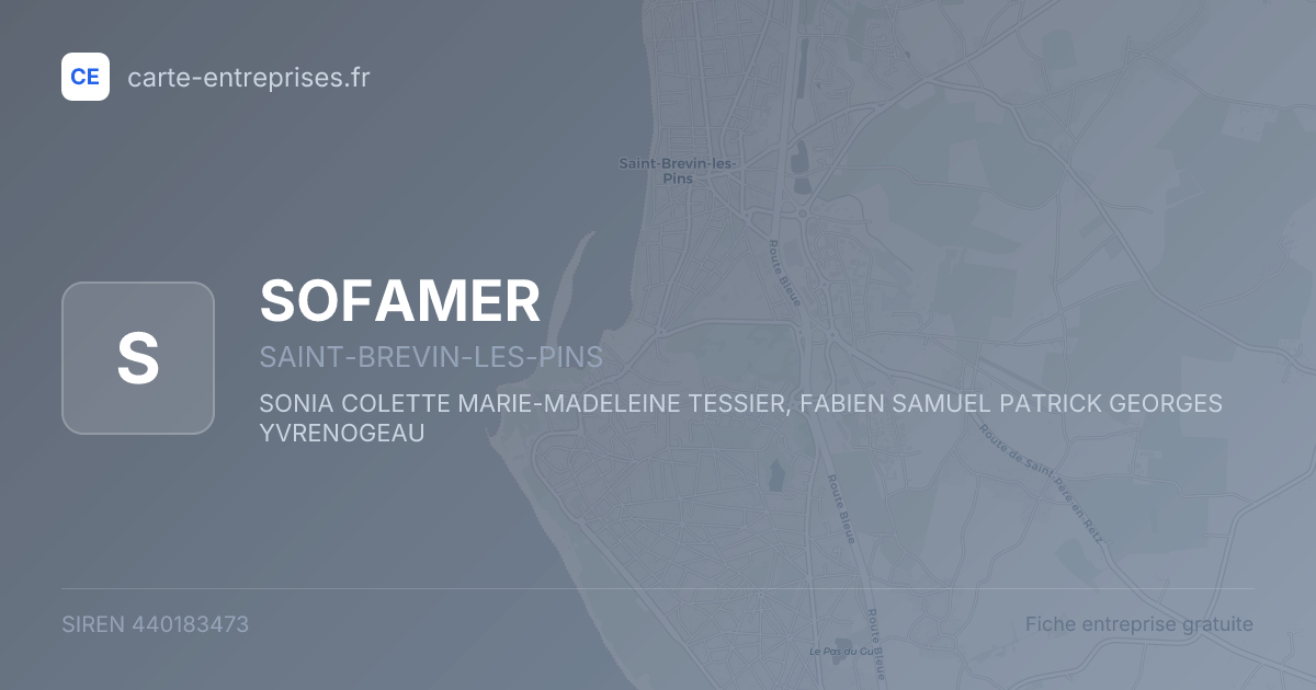 SOFAMER — 440183473 — fiche entreprise