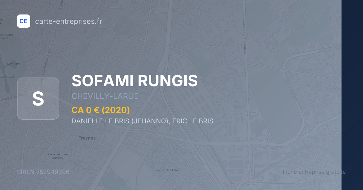 SOFAMI RUNGIS — 752949396 — fiche entreprise