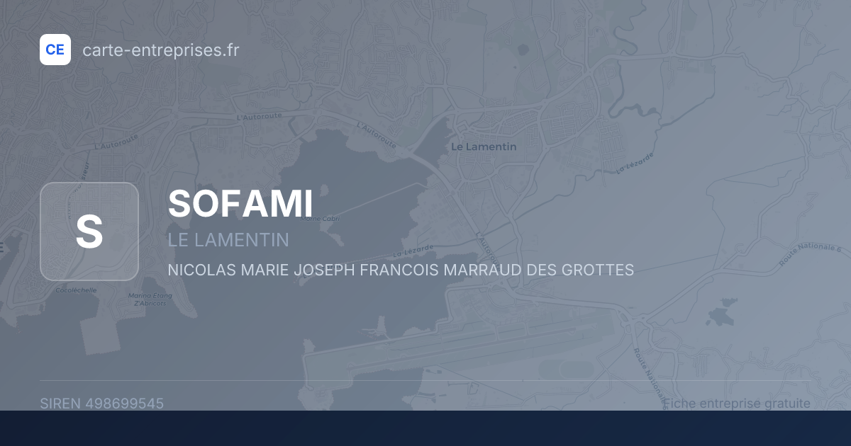 SOFAMI — 498699545 — fiche entreprise
