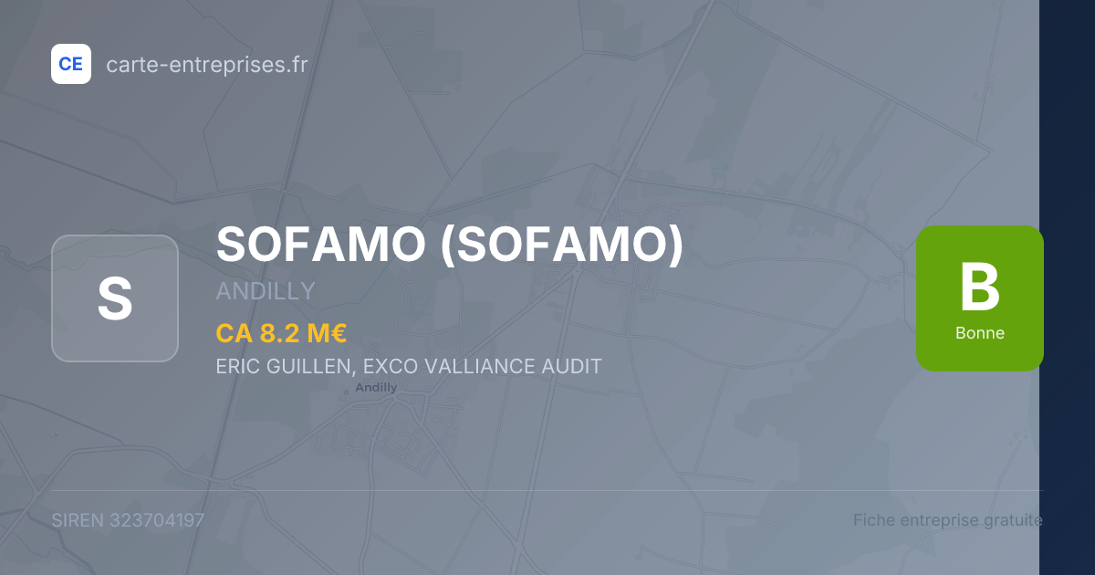 SOFAMO — 323704197 — fiche entreprise
