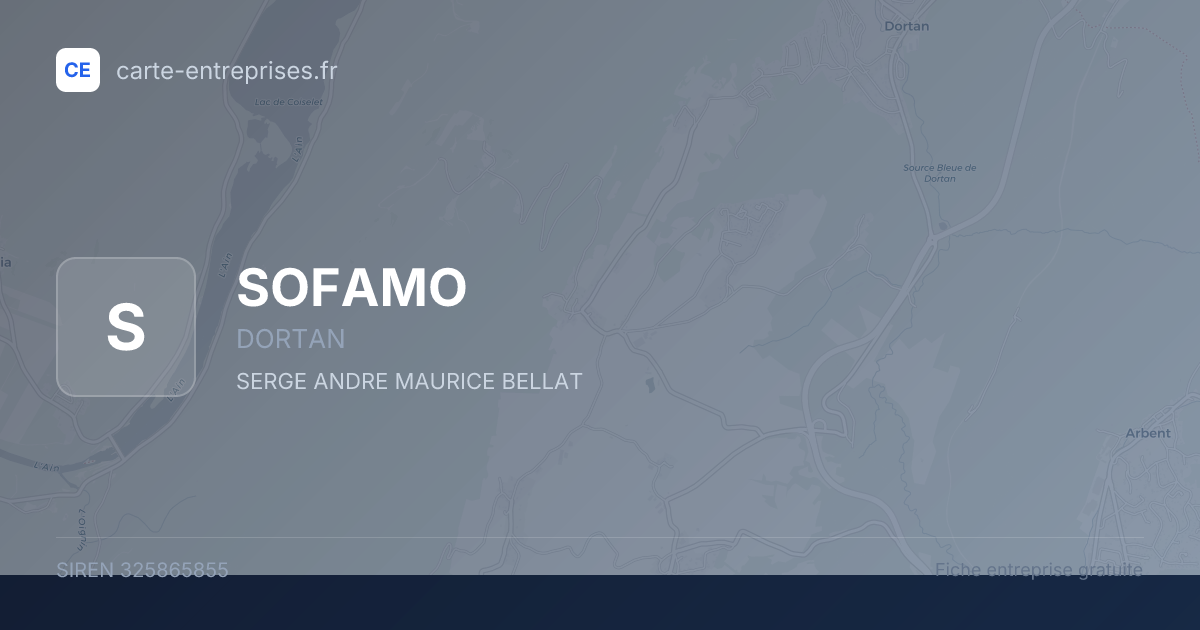 SOFAMO — 325865855 — fiche entreprise