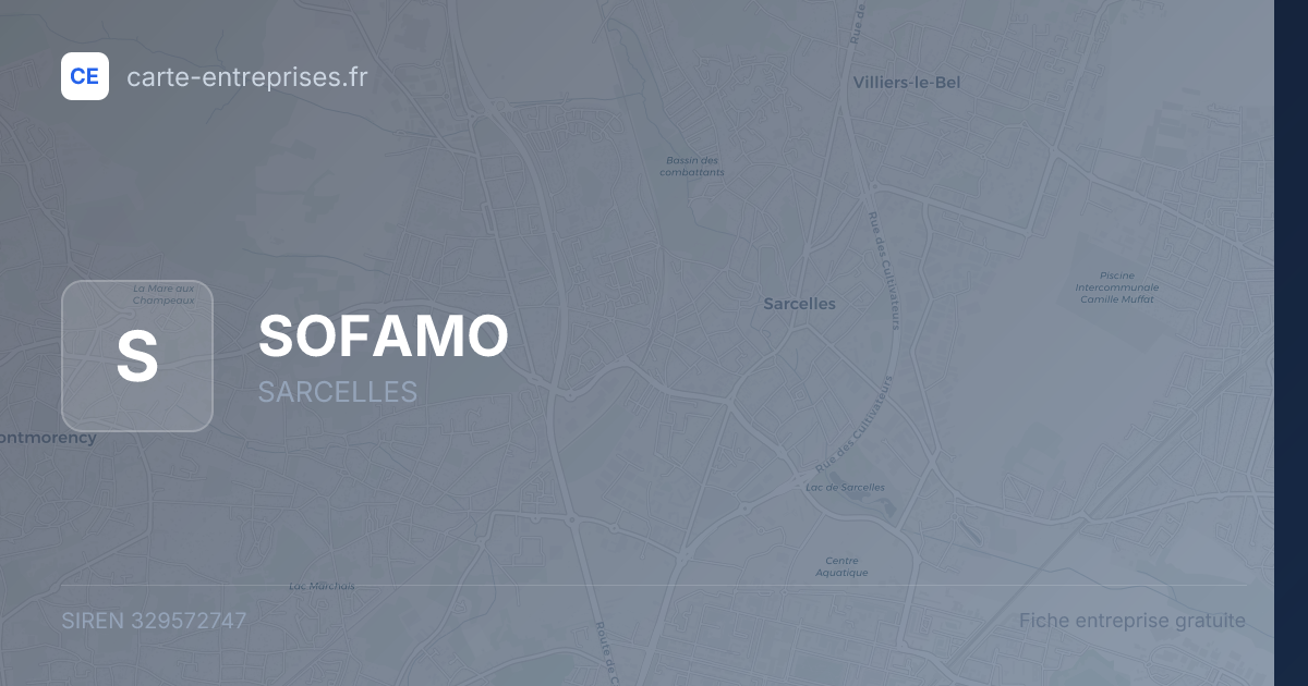 SOFAMO — 329572747 — fiche entreprise