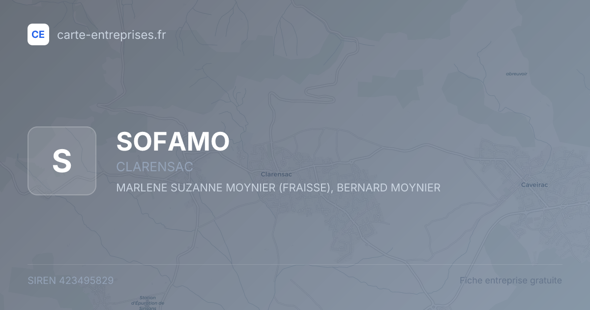 SOFAMO — 423495829 — fiche entreprise