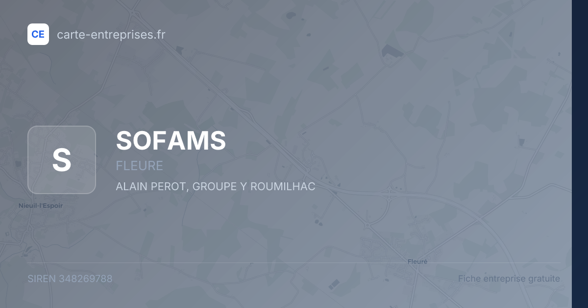 SOFAMS — 348269788 — fiche entreprise