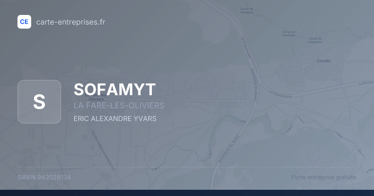 SOFAMYT — 943028134 — fiche entreprise