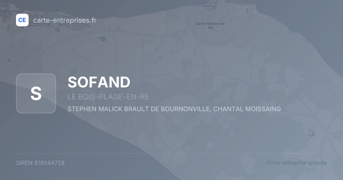 SOFAND — 818544728 — fiche entreprise