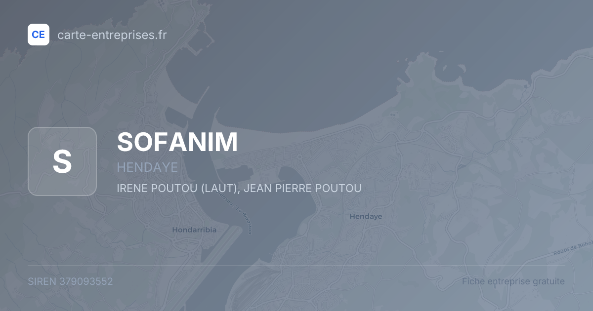 SOFANIM — 379093552 — fiche entreprise